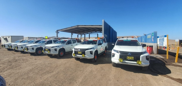 Entrega de camionetas Mitsubishi L200 a la empresa Minera Marcobre